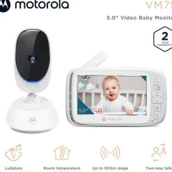 Motorola - VM75 Monitor de vídeo para bebês com câmera interna Clearance