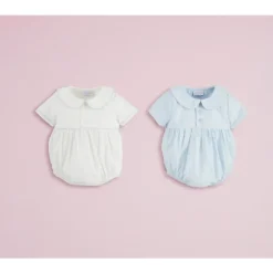 Mud Pie - Baby Blue Poplin Bubble Outlet
