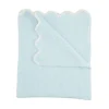 Mud Pie - Baby Boy Blue Scallop Chenille Blanket New
