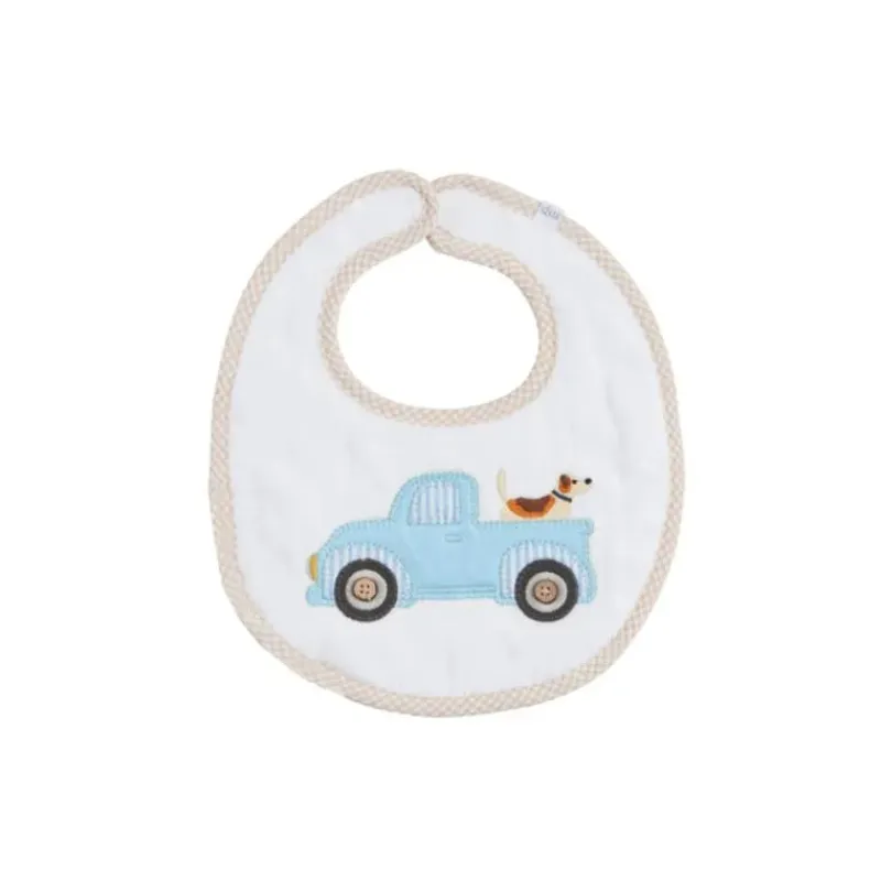 mud_pie__baby_boy_blue_tr_SKUkEhwA2qG_0.webp Mud Pie - Baby Boy Blue Truck Bib Hot