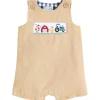Mud Pie - Baby Boys Children's Farm Smocked Jon Jon Outlet