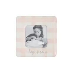Mud Pie - Baby Girl Gingham Big Sis Frame Best