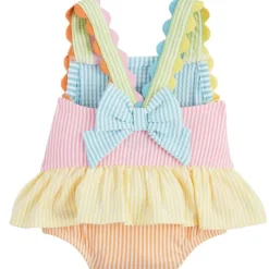 Mud Pie - Baby Girl Seersucker Ric-Rac Swimsuit Discount