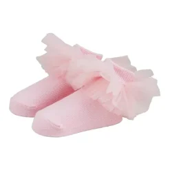 Mud Pie - Baby Girl Solid Pink Tutu Sock 0/12M Sale