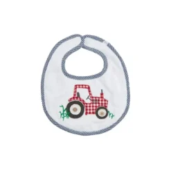 Mud Pie - Baby Unisex Red Tractor Bib Discount