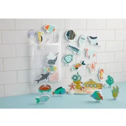 Mud Pie - Conjunto de adesivos para banho Blue Ocean Clearance