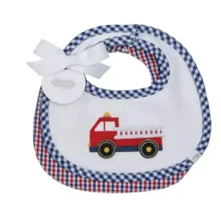 Mud Pie - Conjunto de babadores para caminhão de bombeiros Outlet
