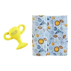 Mud Pie - Conjunto de faixa e chocalho esportivo New