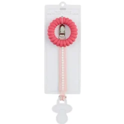 Mud Pie - Conjunto de pulseira e mordedor Pacy rosa choque Discount