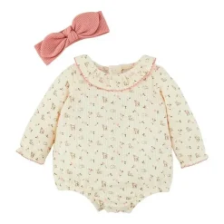 Mud Pie - Conjunto Ditsy Deer Bubble &amp; Headband Hot
