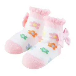 Mud Pie - Meias Daisy para bebê menina, 0/12M New