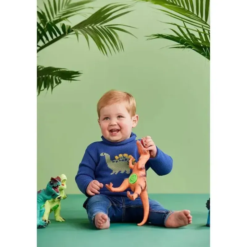 mud_pie__suter_infantil_d_SKUche6W2Rr_2.webp Mud Pie - Suéter infantil Dino Rollneck, 12 a 18 meses Fashion