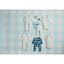 Mud Pie - Vestido de bambu em malha Baby Noah's Ark, 0/3M New