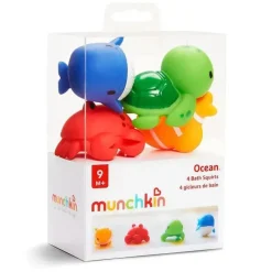 Munchkin - Brinquedo de banho para bebê 4Pk Ocean Squirts Clearance