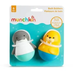 Munchkin - Brinquedo de banho para bebês e crianças sem mofo, Bobbers de banho, Golfinho/Morsa Online
