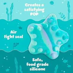 Munchkin - Brinquedo de banho Pop Squish Popping - Espremível sem mofo Sensorial Baby Fidget Starfish Online