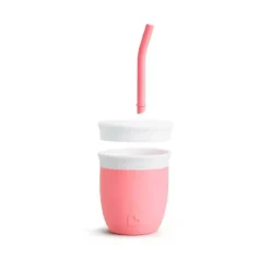 Munchkin - C'est Silicone! Taça de treino com palha, coral Best