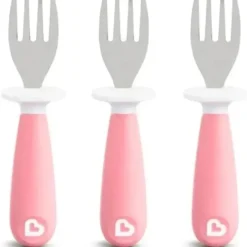 Munchkin - Levantar Garfos de Criança 3Pk, Rosa Fashion