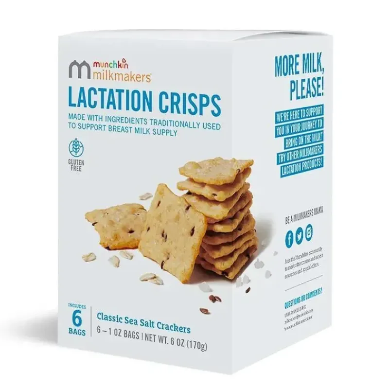 munchkin__milkmakers_lact_SKU44Cxnh15_2.webp Munchkin - Milkmakers Lactation Crisps para mães que amamentam, amamentam e bombeiam, sem glúten e feno-grego, sal marinho Discount