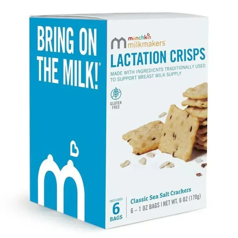 munchkin__milkmakers_lact_SKU44Cxnh15_4.webp Munchkin - Milkmakers Lactation Crisps para mães que amamentam, amamentam e bombeiam, sem glúten e feno-grego, sal marinho Discount