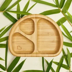 Munchkin - placa de sucção dividida em bambu Clearance