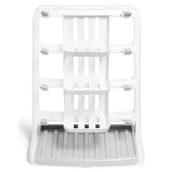 Munchkin - Rack de secagem de garrafas vertical para economia de espaço seco e arrumado para mamadeiras e acessórios, branco Fashion
