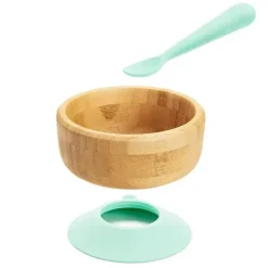 Munchkin - Tigela de Sucção de Bambu e Colher de Silicone Outlet