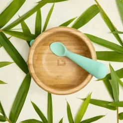 Munchkin - Tigela de Sucção de Bambu e Colher de Silicone Outlet