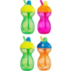 Munchkin Click Lock Flip Straw 2-Pack, 9 oz. As Cores Podem Variar Fashion