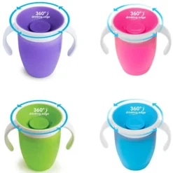 Munchkin Miracle 360° Trainer Cup, 7 oz. As Cores Podem Variar New