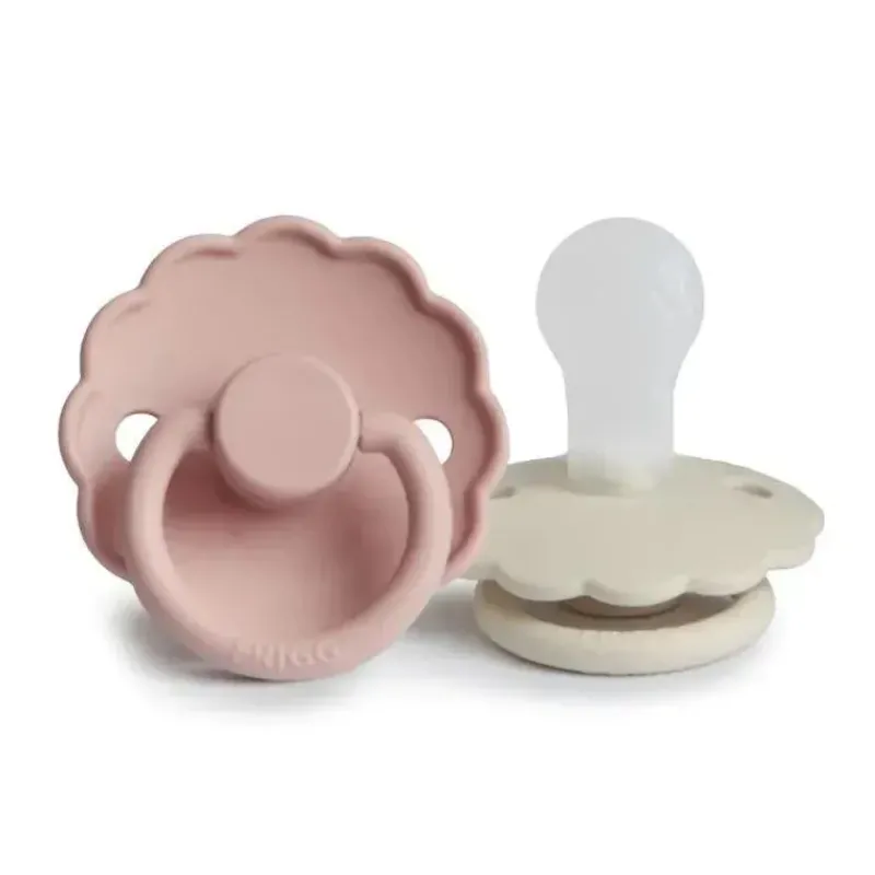 mushie___unidades_de_chup_SKUwO3kKmL2_0.webp Mushie - 2 unidades de chupeta de silicone natural Frigg Daisy, blush/creme, 6/18M Outlet