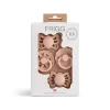 Mushie - a primeira chupeta do bebê Frigg? Conjunto, Pacote de 4 Coração Floral, Sem BPA, 0 a 6 Meses, Blush Best