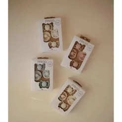 Mushie - a primeira chupeta do bebê Frigg? Conjunto, Pacote de 4 Coração Floral, Sem BPA, 0 a 6 Meses, Blush Best