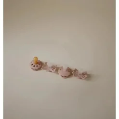 Mushie - a primeira chupeta do bebê Frigg? Conjunto, Pacote de 4 Coração Floral, Sem BPA, 0 a 6 Meses, Blush Best