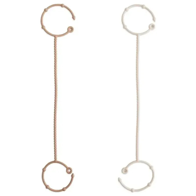 mushie__adjustable_silico_SKUe5nB5Nho_0.webp Mushie - Adjustable Silicone Strap 2-Pack, Natural/Shifiting Sand Clearance