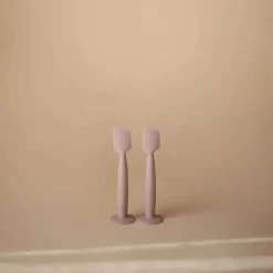 Mushie - Aplicador de Creme para Fraldas Silicone Macio com Base de Sucção, Lilás Suave Fashion