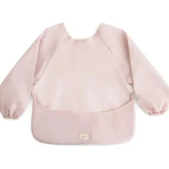 Mushie – Babador de bebê de manga comprida, tecido impermeável, ajuste ajustável para idades de 6 a 24 meses, blush Online