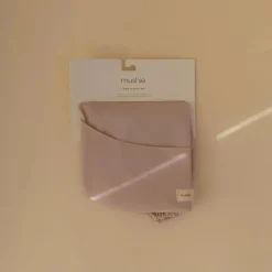 Mushie – Babador de bebê de manga comprida, tecido impermeável, ajuste ajustável para idades de 6 a 24 meses, blush Online