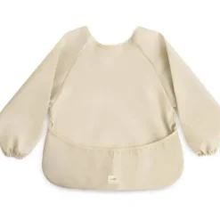 Mushie – Babador de bebê de manga comprida, tecido impermeável, ajuste ajustável para idades de 6 a 24 meses, neblina Online