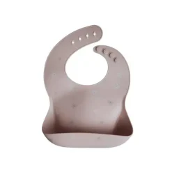 Mushie - Babete de silicone para bebê - Daisy Outlet