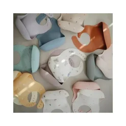 Mushie - Babete de silicone para bebê - Daisy Outlet