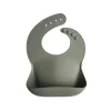 Mushie - Babete de Silicone para Bebê - Sálvia Prateada Online