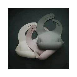 Mushie - Babete de Silicone para Bebê - Sálvia Prateada Online
