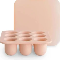 Mushie - Bandeja de freezer com alimentador de alimentos frescos com tampa para comida de bebê congelada, Blush Online