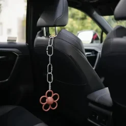 Mushie - Brinquedo de anéis de elo de corrente para bebê, contagem de 12, brinquedo de conexão para carrinho de carro multiuso, areia móvel, blush, azul Cambridge Fashion