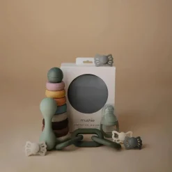 Mushie - Brinquedo de mordedor de silicone para bebês, Tradewinds Outlet