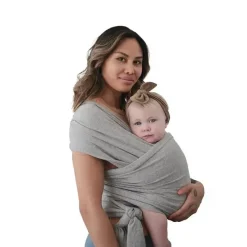 Mushie - Carteira para bebê 100% algodão orgânico, melange cinza Hot