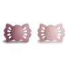 Mushie - Chupeta de silicone simétrica de cedro/rosa bebê 2Pk, 0/6M Outlet
