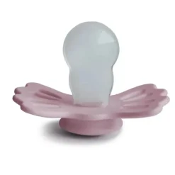 Mushie - chupeta de silicone simétrica Lucky 2Pk, 6/18M, prímula/cinza prateado Hot