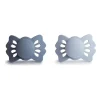 Mushie - Chupeta de silicone simétrica da sorte azul ardósia/pó 2Pk, 0/6M Sale